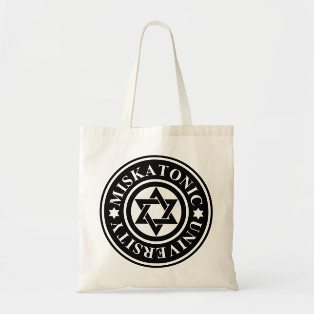 BOLSA TOTE UNIVERSIDADE MISKATÔNICA (Frente)