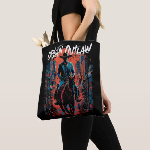 Bolsa Tote Urbano Grafite Edgy Moderno Ocidental
