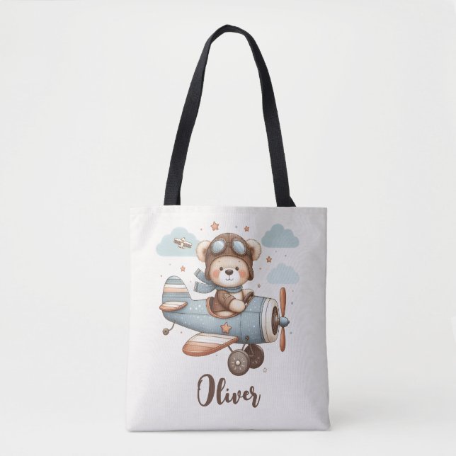 Bolsa Tote Ursa Pilot Caprichosa Personalizada (Frente)