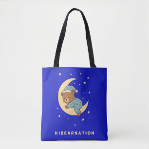 Bolsa Tote Ursinho Hibernando na Lua