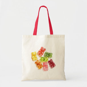 Bolsa Tote Ursinhos de Goma Menta Rosa Amarelo Fruta Aniversá