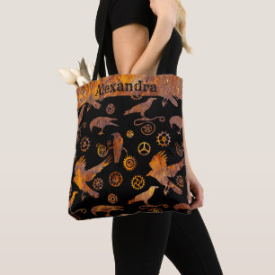 Bolsa Tote Ursinhos e Corvos Super Coloridos e Feridos Estela