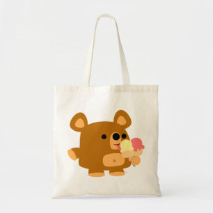 Bolsa Tote Urso bonito dos desenhos animados com saco do