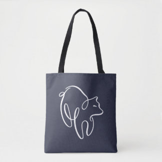 Bolsa Tote Urso Calligráfico Penwork