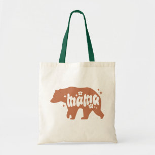 Bolsa Tote Urso Castanho Ilustrado Pela Mamãe
