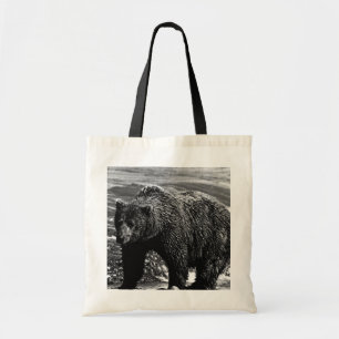 Bolsa Tote Urso castanho Vintage USA Alaska