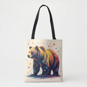 Bolsa Tote Urso com Estrelas