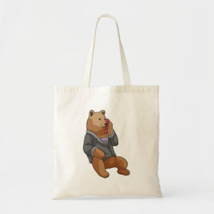 Bolsa Tote Urso como Secretário com Telefone