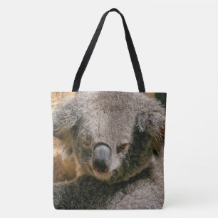 Bolsa Tote Urso De Koala Prendendo Na Árvore