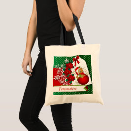 Bolsa Tote Urso de Natal Feriado