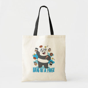 Bolsa Tote Urso de Panda - Abraçar uma Caneca!