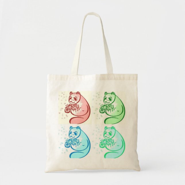 Bolsa Tote Urso de Panda Pop (Frente)