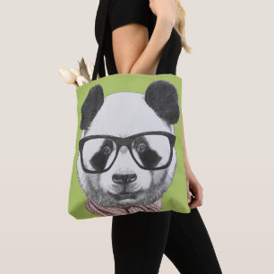 Bolsa Tote Urso de panda pronto do inverno