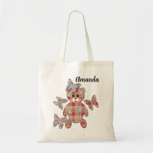 Bolsa Tote Urso de pelúcia, urso de pelúcia