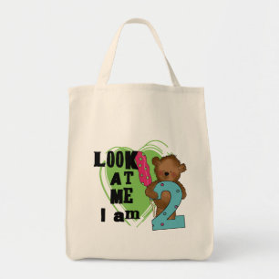 Bolsa Tote Urso de Teddy Sou 2 t-shirts e presentes de aniver