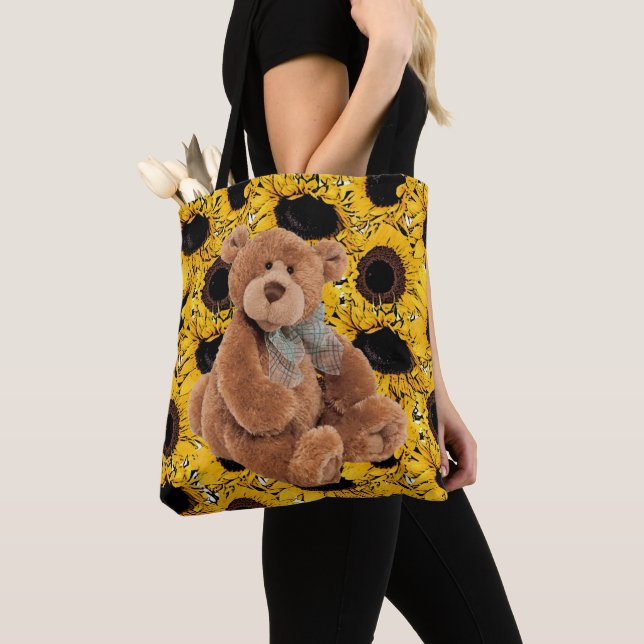 Bolsa Tote Urso de Ursinho de girassolTote (Close Up)