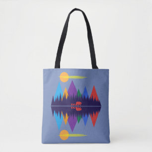 Bolsa Tote Urso e Cubos