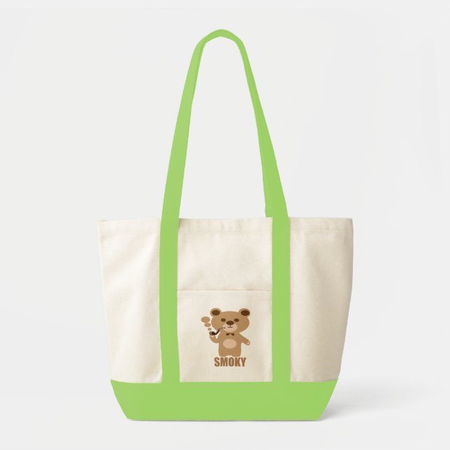 Bolsa Tote urso enfumaçado (Frente)