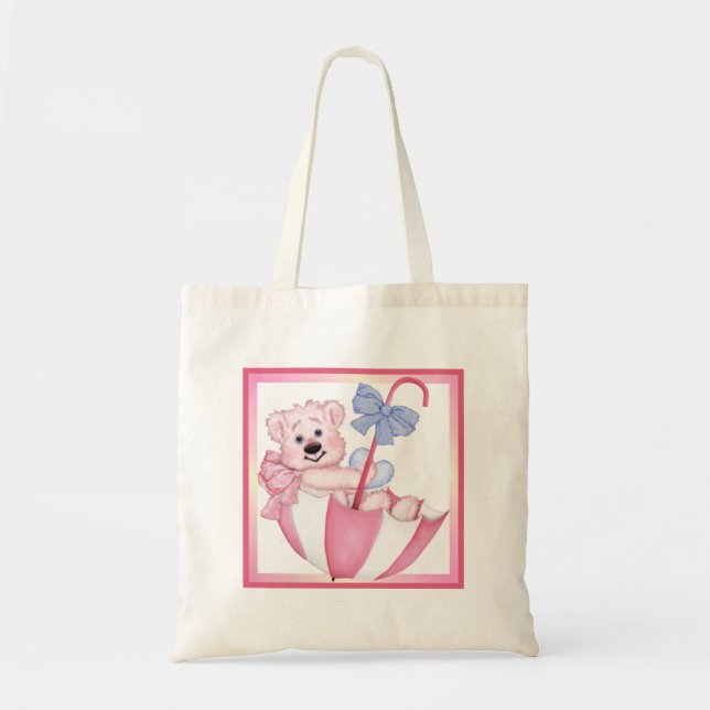 Bolsa Tote Urso Guarda-chuvas - Nova Mãe da Rapariga (Frente)