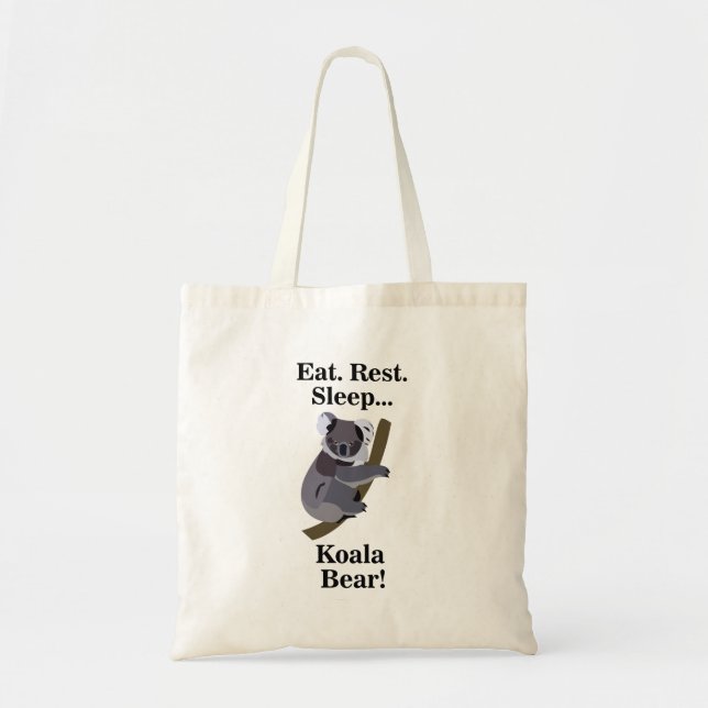 Bolsa Tote Urso Koala Engraçado (Frente)