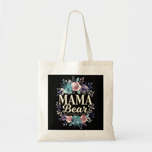 Bolsa Tote Urso Mamãe Governante Do Caos E Abraços Presente F (Frente)