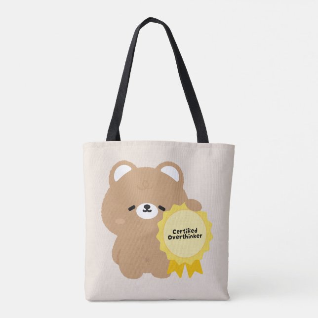 Bolsa Tote Urso Marrom Superpensador Certificado (Verso)