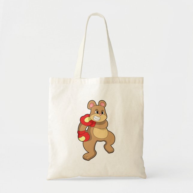 Bolsa Tote Urso na caixa com luvas in a box (Frente)
