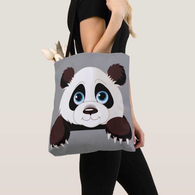 Bolsa Tote Urso Panda Fofo (Close Up)