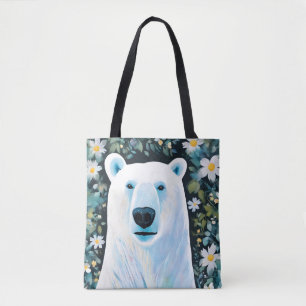 Bolsa Tote Urso Polar Floral