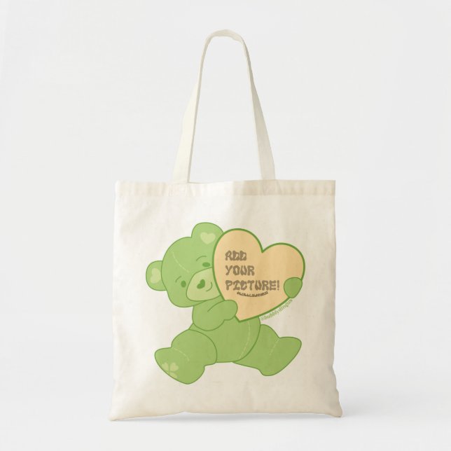 Bolsa Tote Urso Verde (Frente)