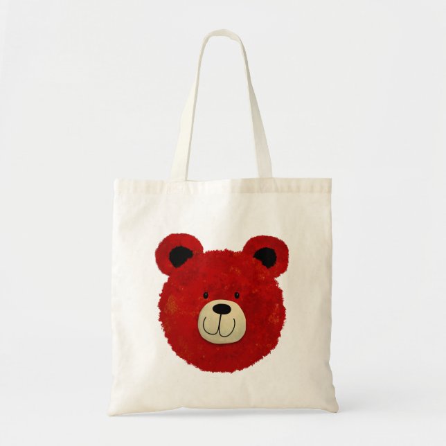 Bolsa Tote Urso Vermelho (Frente)