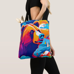 Bolsa Tote Urso Vibrante, Cena ao Luar