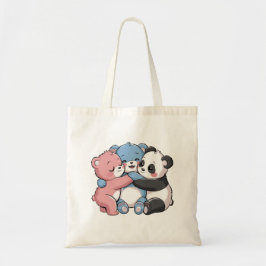 Bolsa Tote Ursos de Teddy Bonitos com Panda