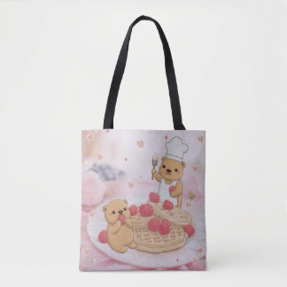 Bolsa Tote Ursos de Teddy e Waffles