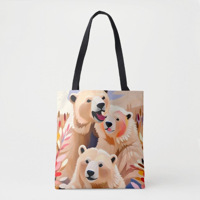 Bolsa Tote Ursos Polares (Frente)