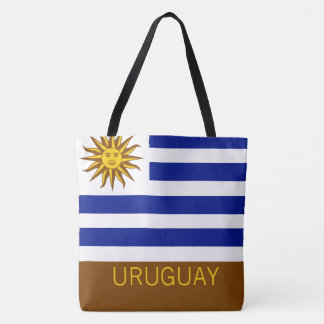 Bolsa Tote Uruguai Strike Flag Country Viagem Keepsaket
