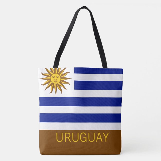 Bolsa Tote Uruguai Strike Flag Country Viagem Keepsaket (Frente)