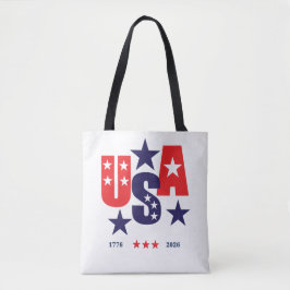 Bolsa Tote USA AMERICA250 Independence Day 1776 - 2026 
