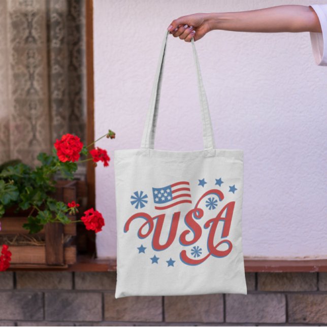 Bolsa Tote Usa - Lettering Tote Bag (Criador carregado)