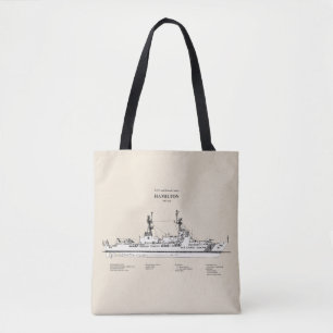 Bolsa Tote USCG Cutter Hamilton whec- 715 - SBD