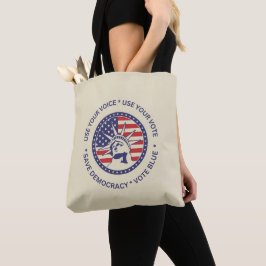 Bolsa Tote Use seu Crachá de Liberdade Patriótica