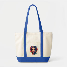 Bolsa Tote Uso cromático - Retrato de Neon Splash