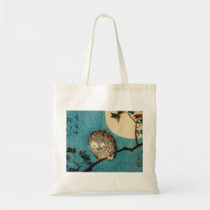 Bolsa Tote Utagawa Hiroshige - Coruja Chifre na Fileira Maple