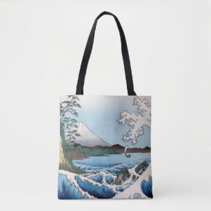 Bolsa Tote Utagawa Hiroshige - Mar ao largo de Satta, Provínc