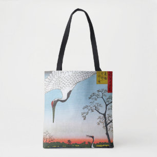 Bolsa Tote Utagawa Hiroshige - Minowa, Kanasugi, Mikawashima