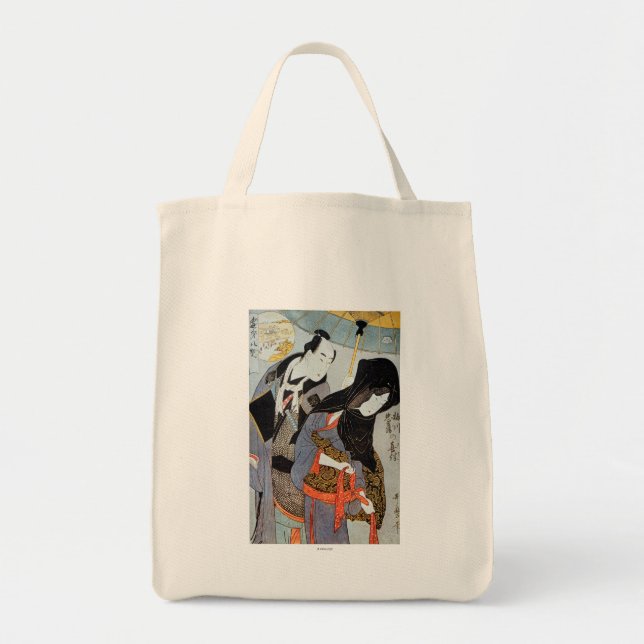 Bolsa Tote Utamaro: Amantes, 1797 (Frente)