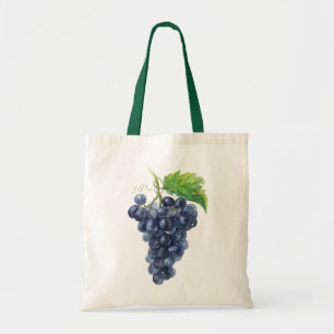 Bolsa Tote Uvas. Watercolor.