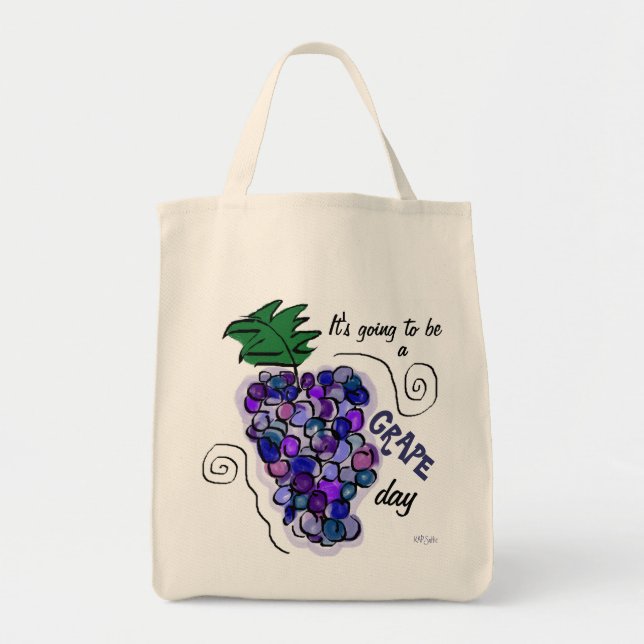 Bolsa Tote Uvas Whimsy (Frente)