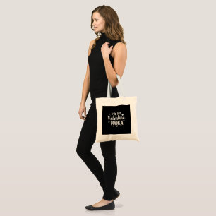 Bolsa Tote V É Para Namorados Vodka-Dia de os namorados Vodk