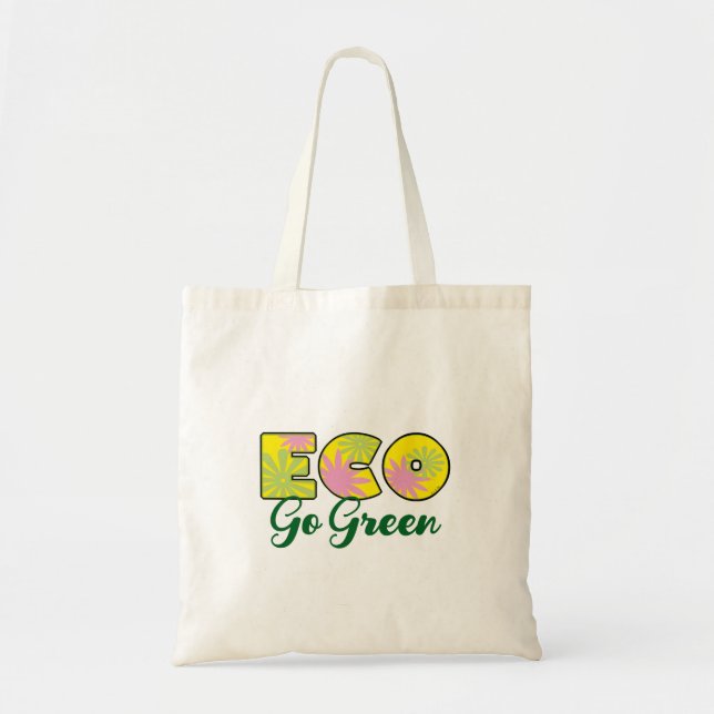 Bolsa Tote Vá Design Eco Retro Verde (Frente)